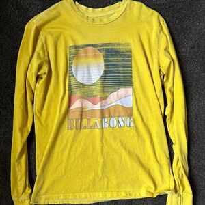 Billabong Sun Graphic Yellow Long Sleeve Tee